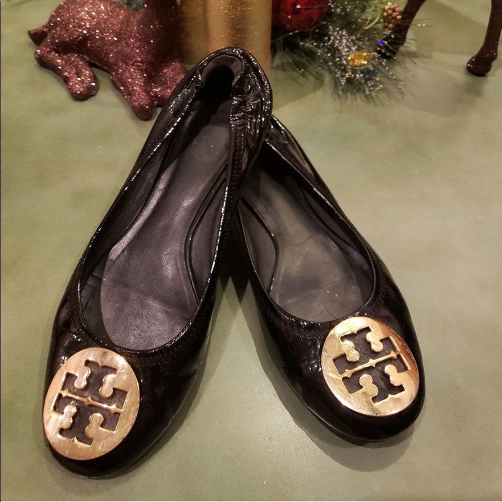 Tory Burch Reva Patent Leather Ballet Flats